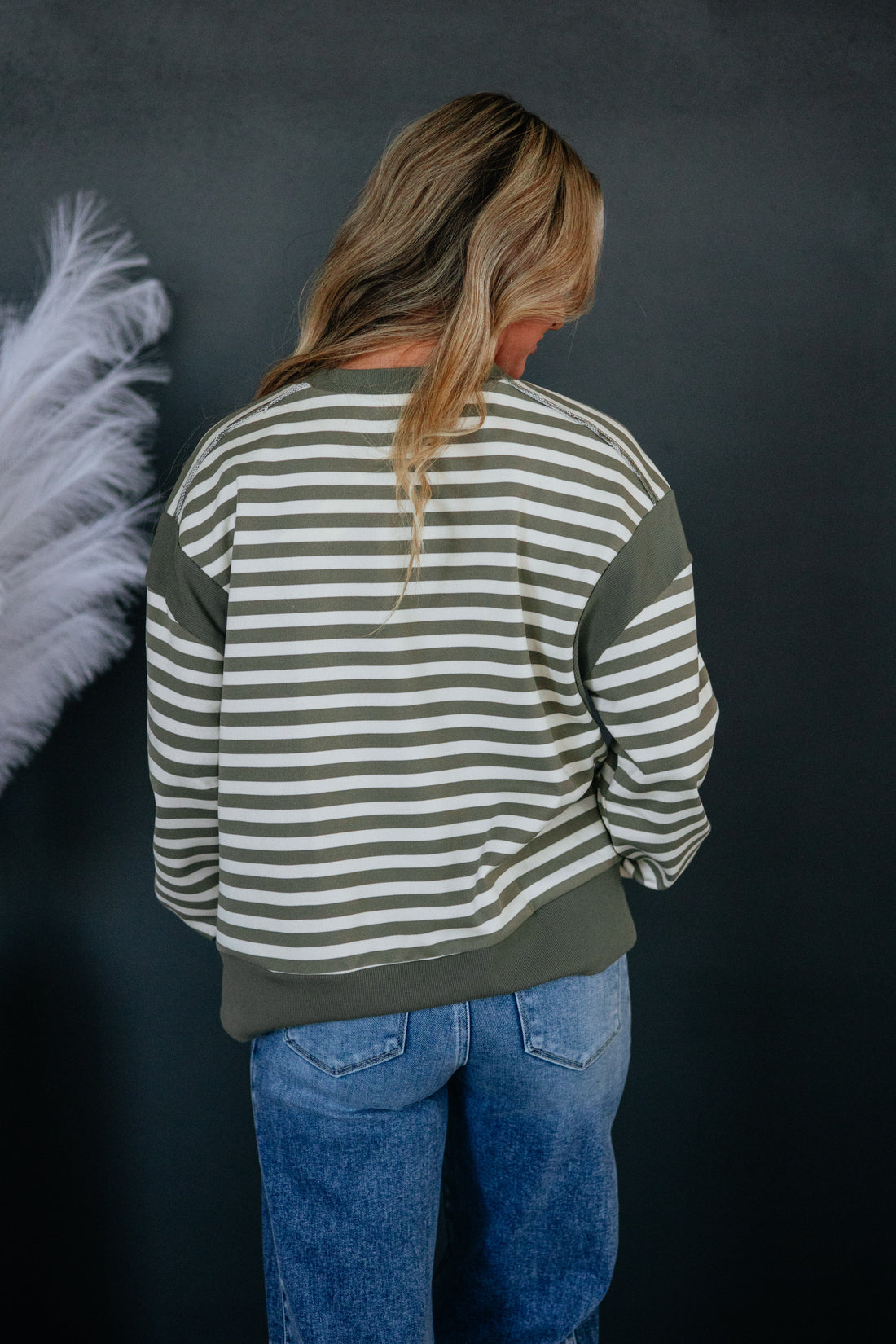 Annora Striped Sweatshirt