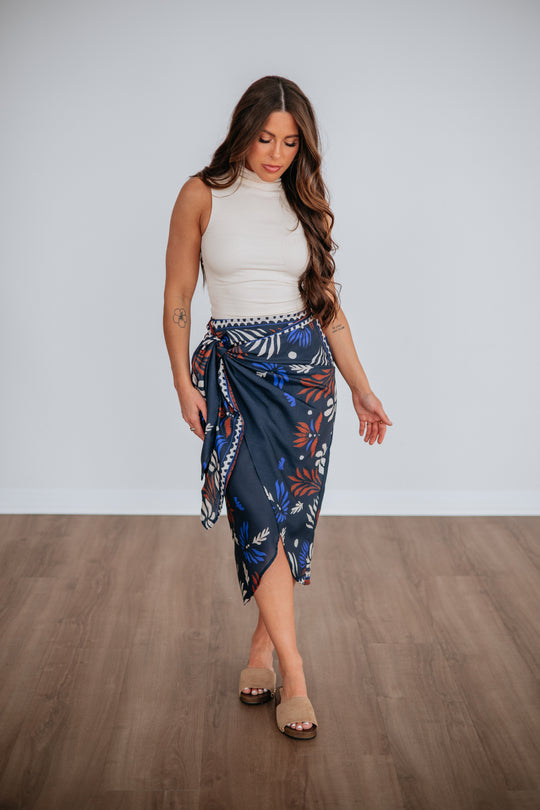Botanical Breeze Wrap Skirt