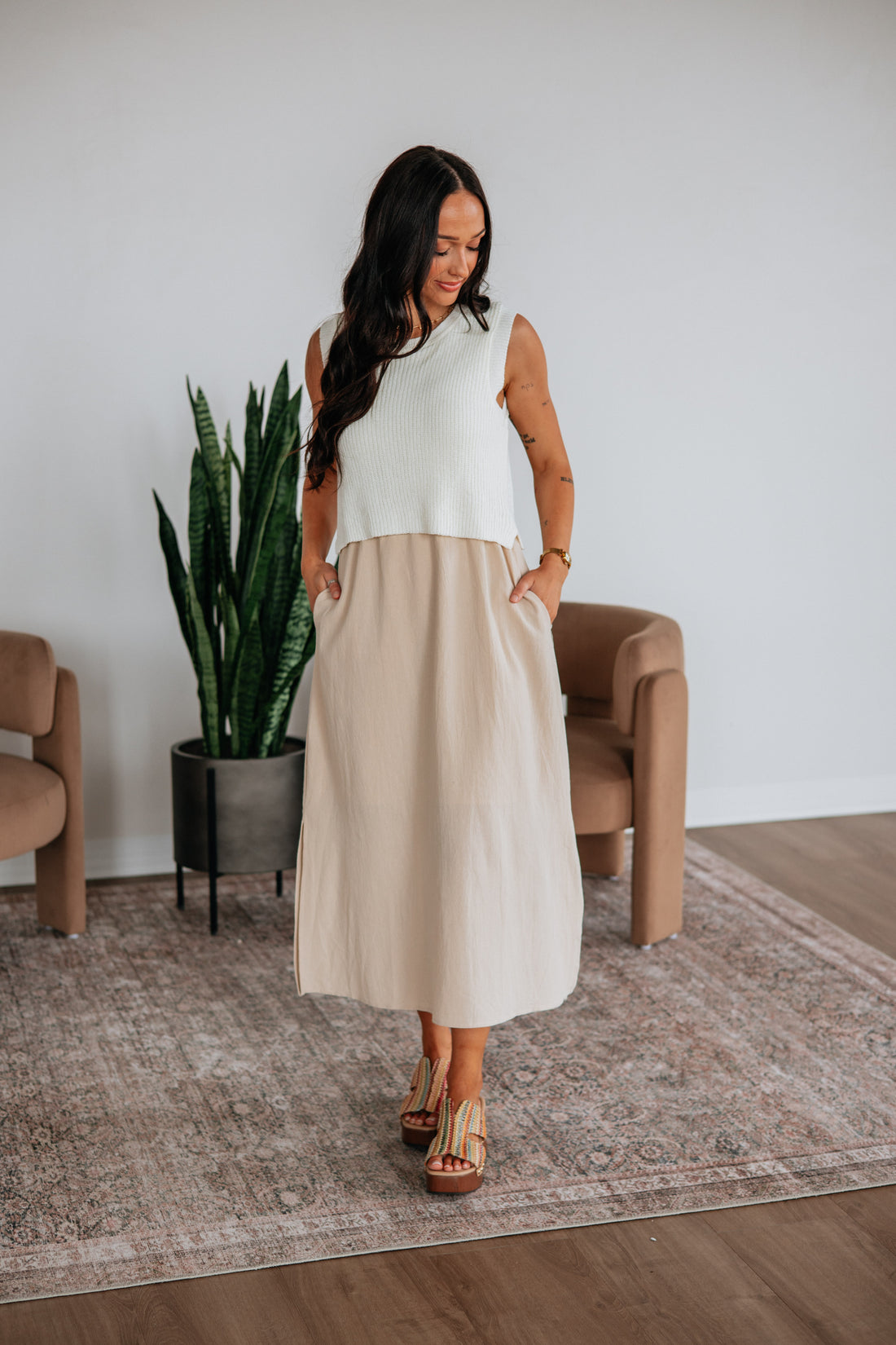 Cali Contrast Dress