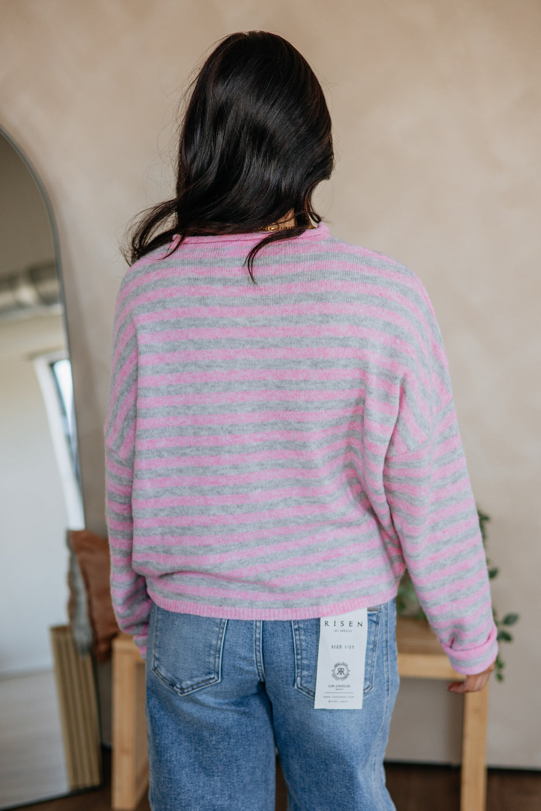Brooke Striped Cardigan - Cotton Candy Mix
