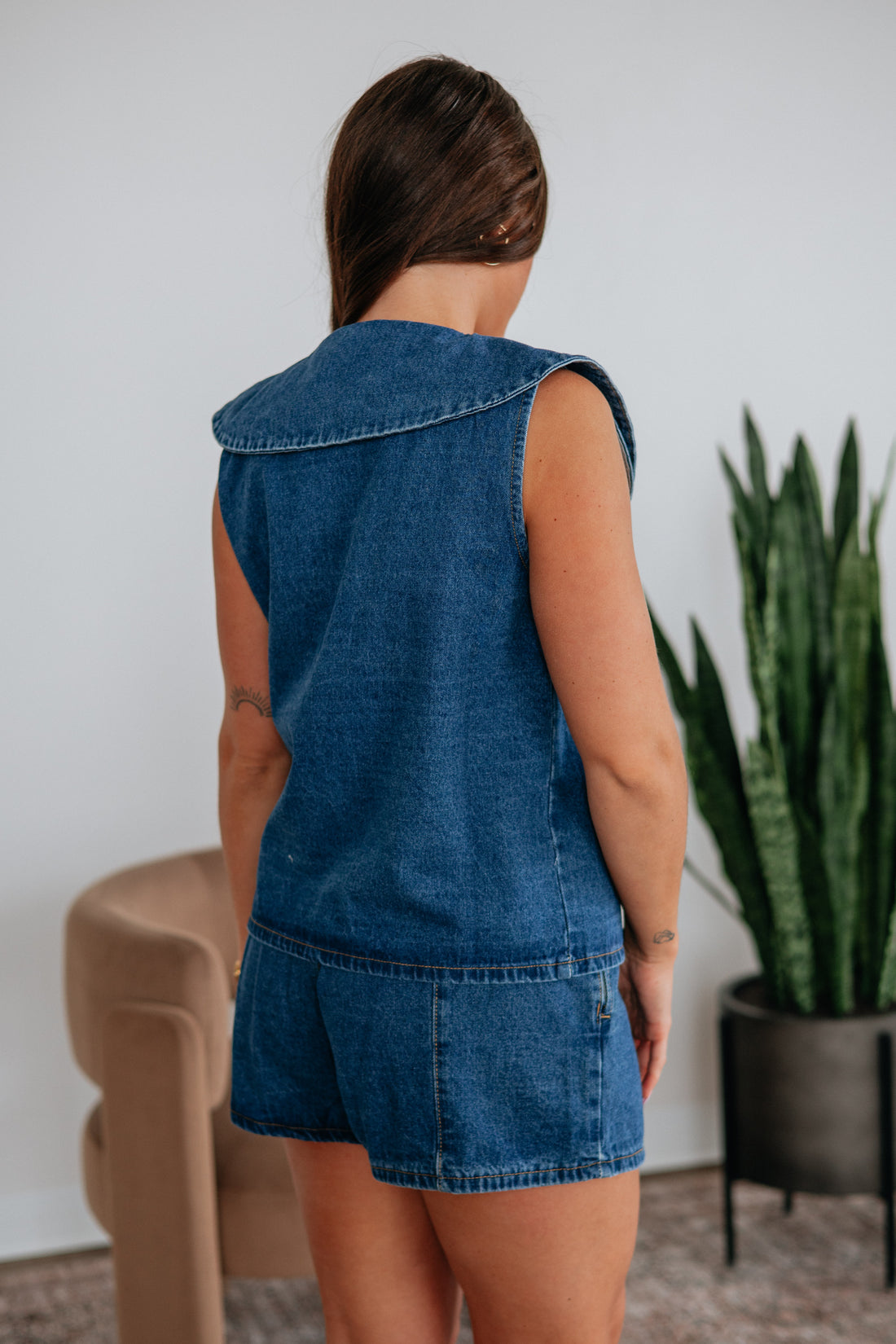 June Denim Top