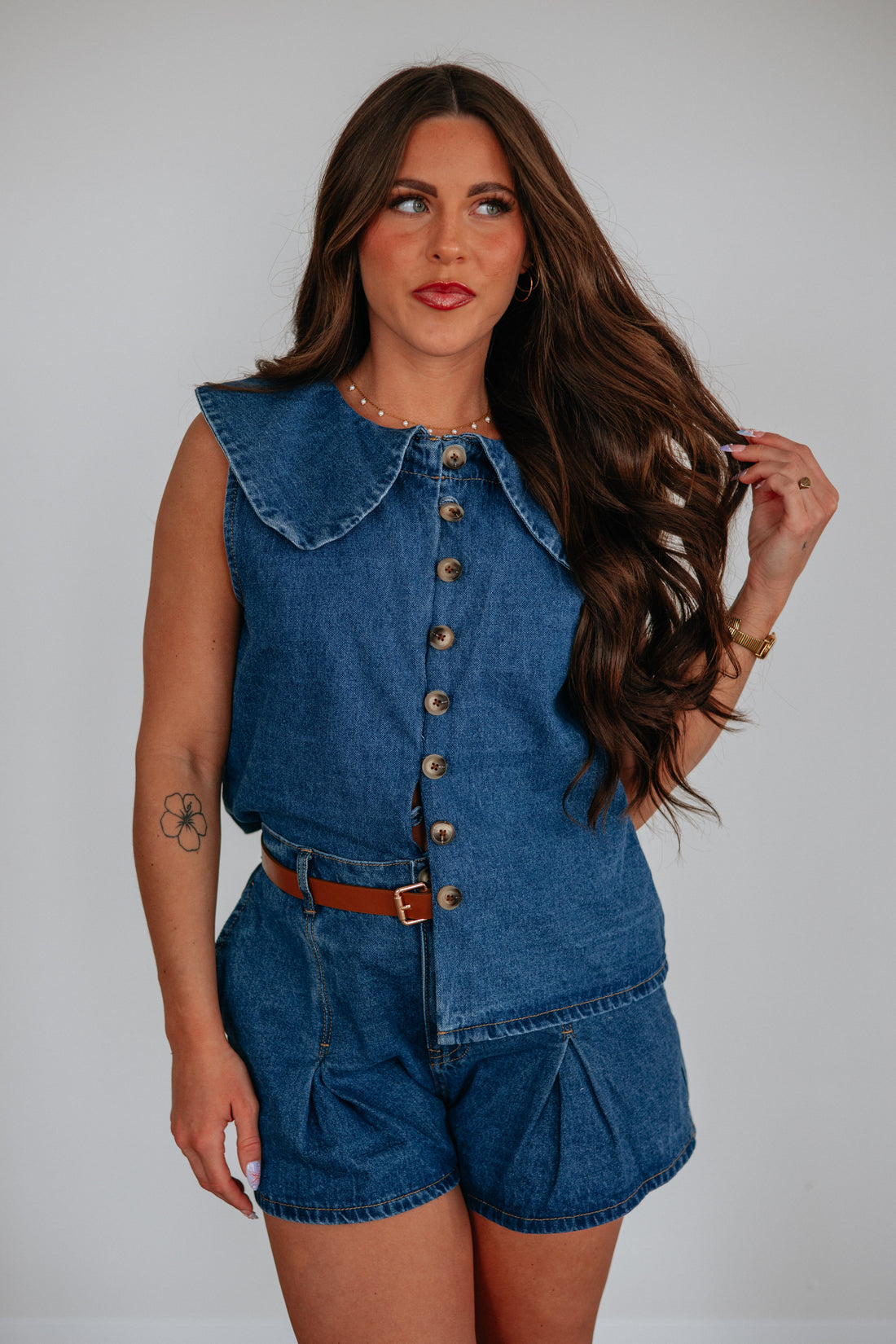 June Denim Top