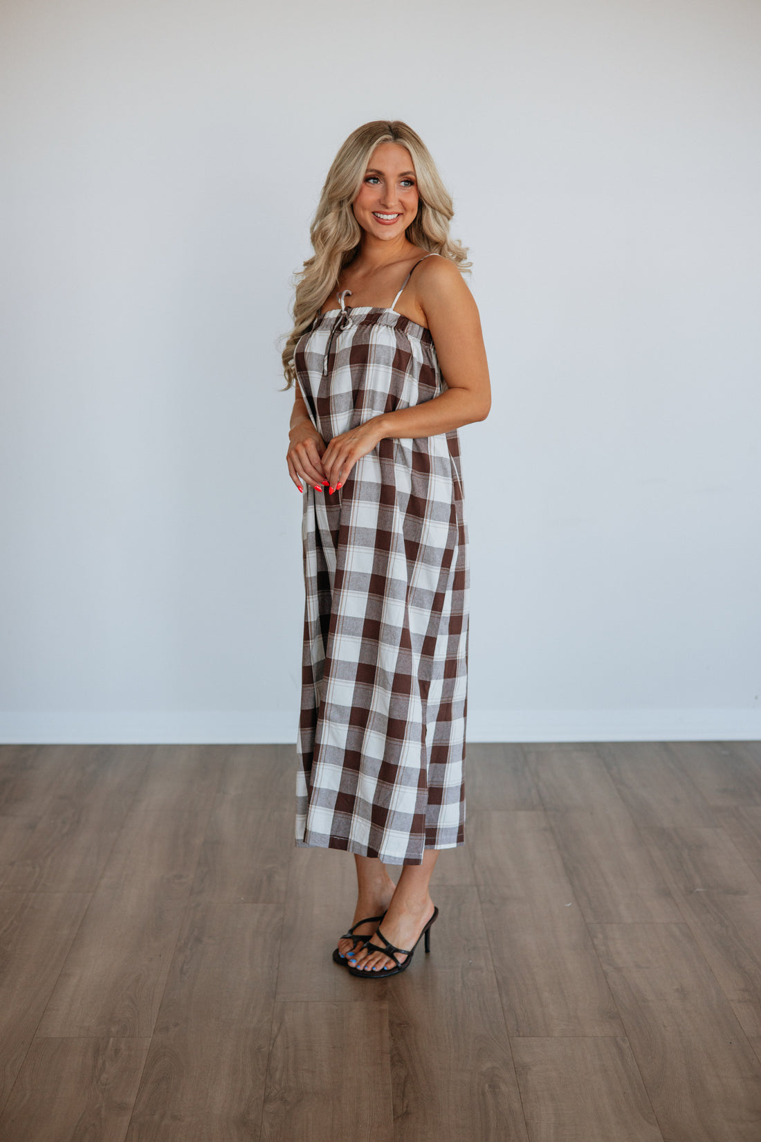 Jalene Gingham Dress