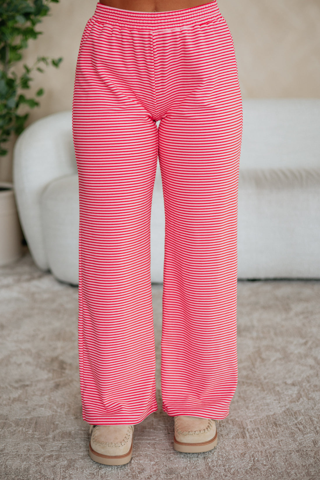 Cayla Striped Pants - Bubblegum Mix