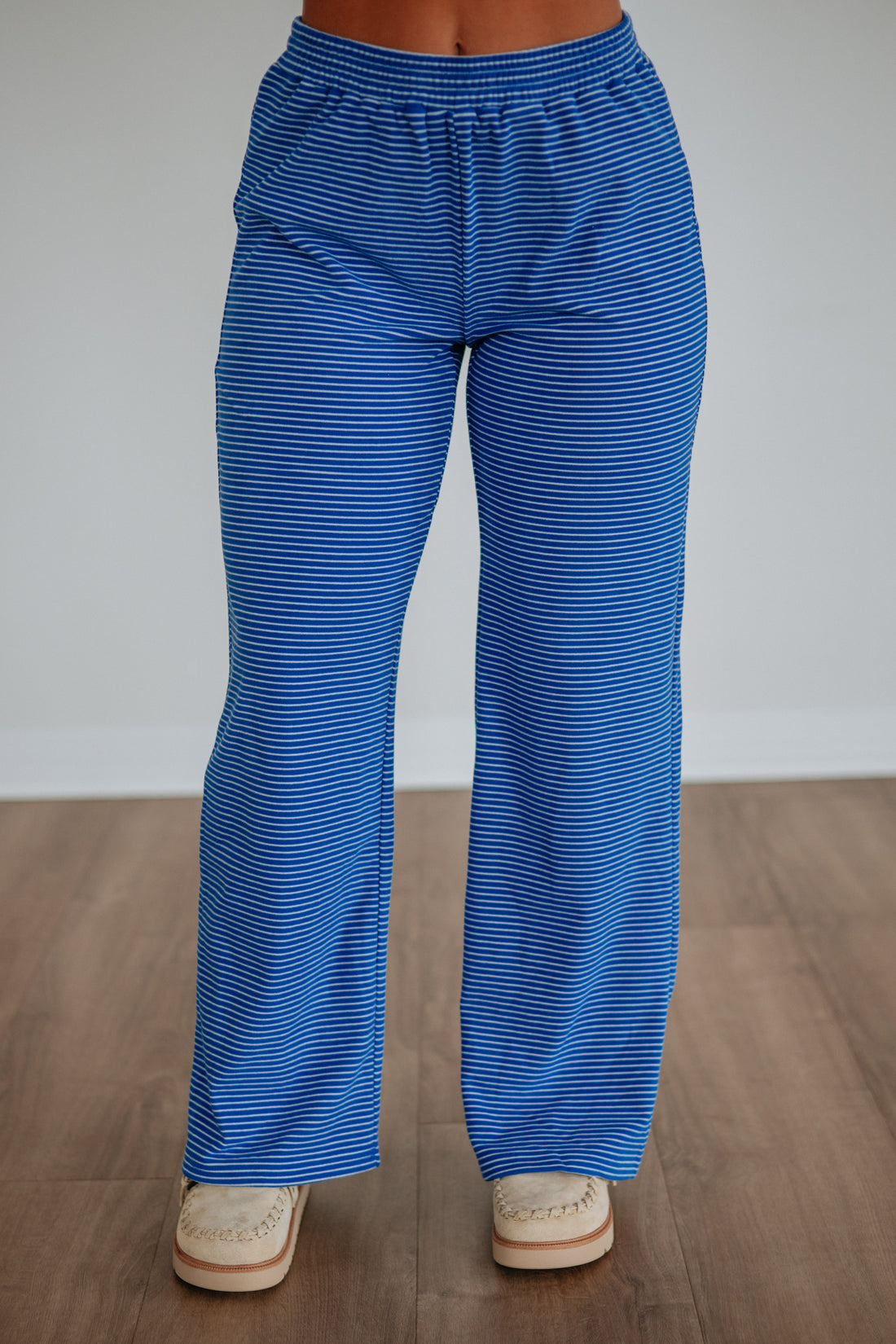 Cayla Striped Pants - Cobalt Mix