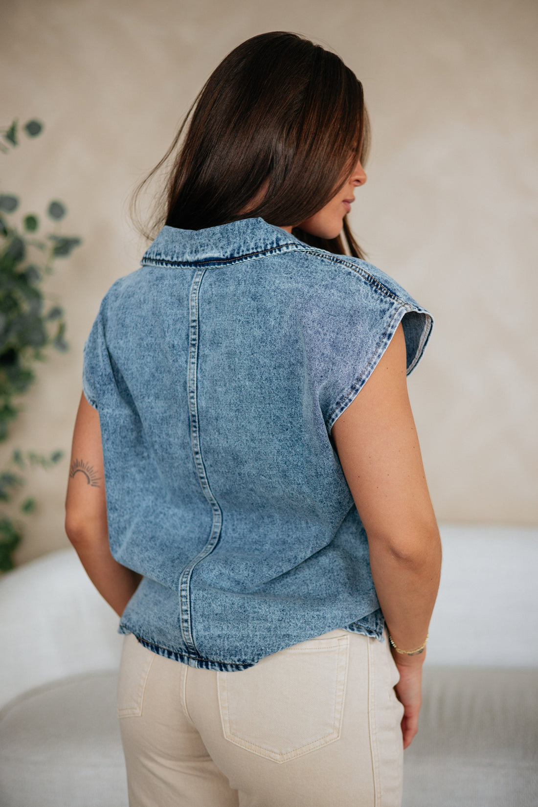 Raylee Denim Top