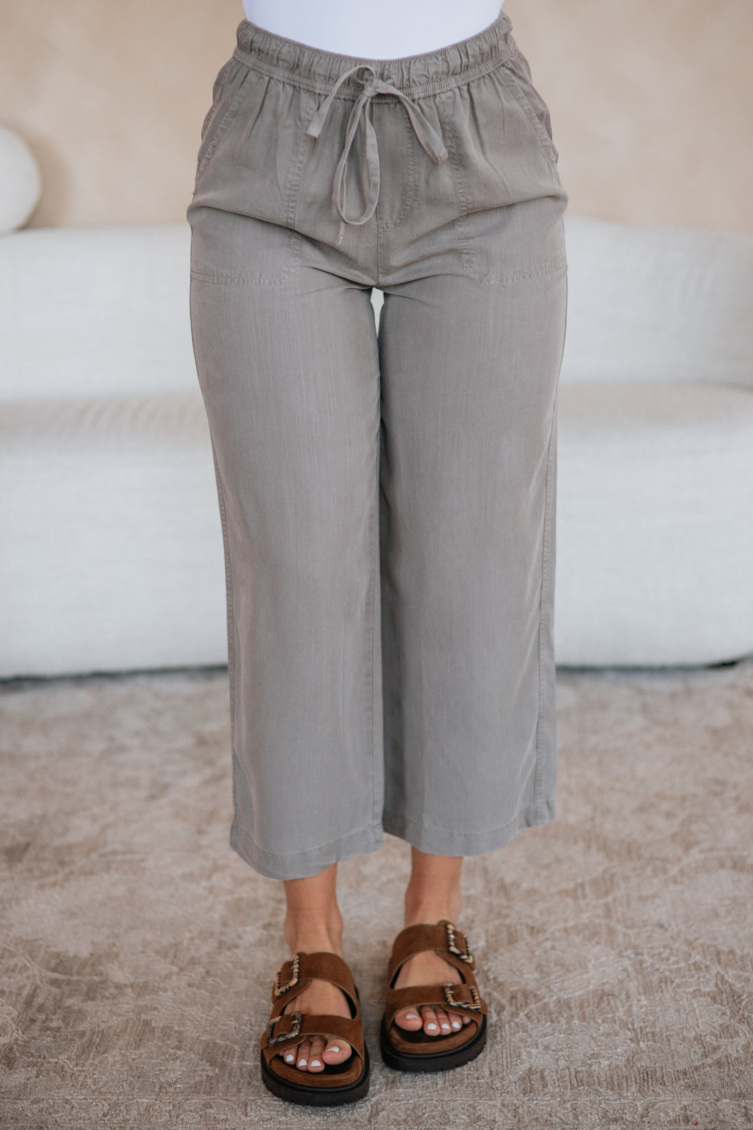 Duncan Casual Pants - Earth Grey