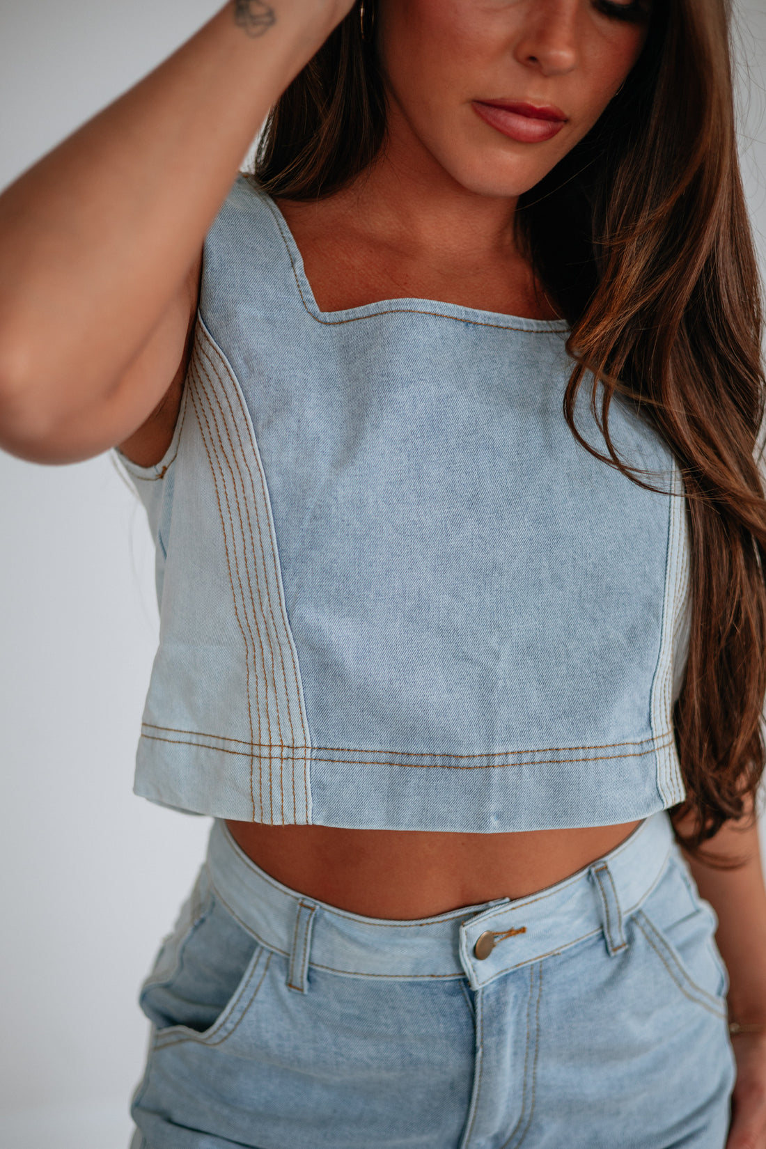 Jadia Denim Tank