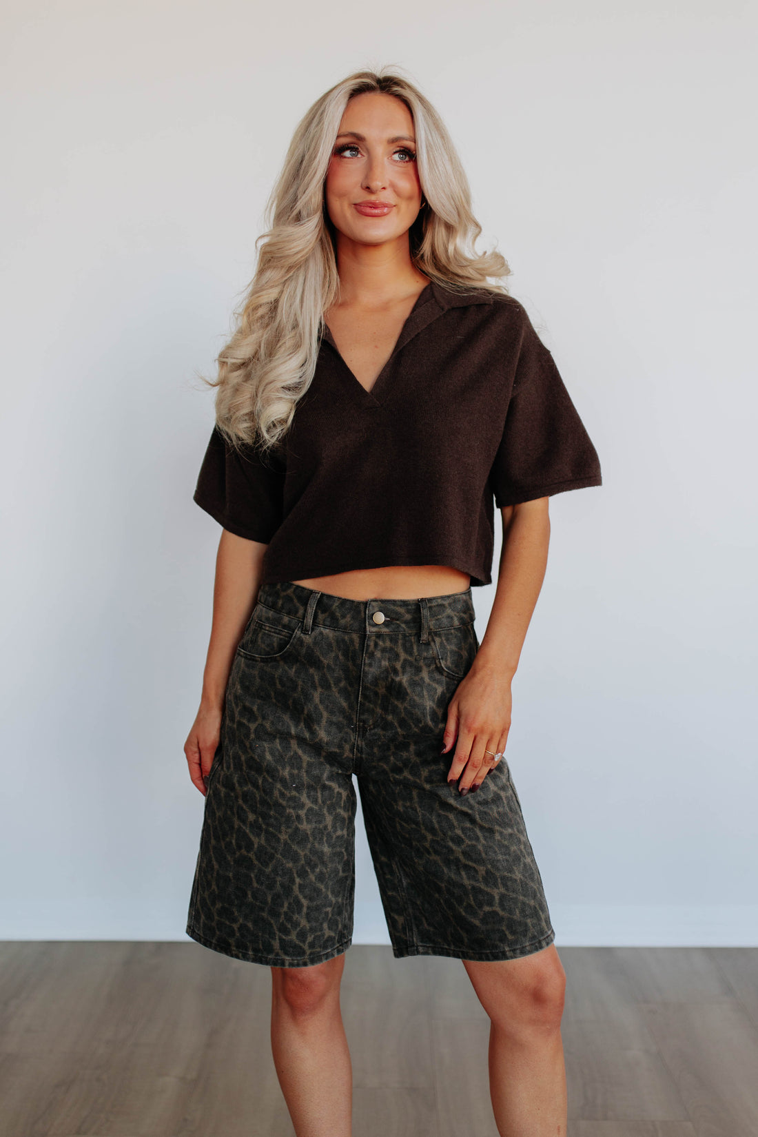 Blaise Leopard Shorts