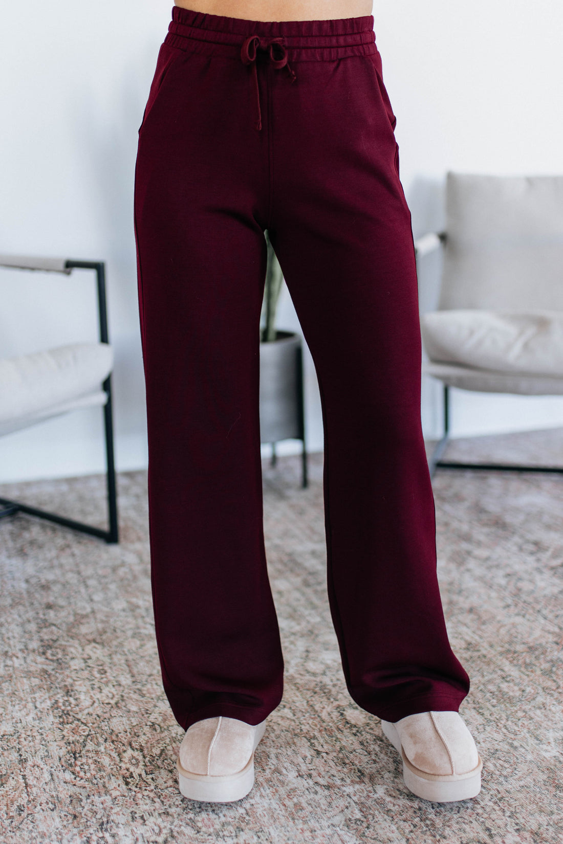Kirsten Lounge Pants - Dark Cherry