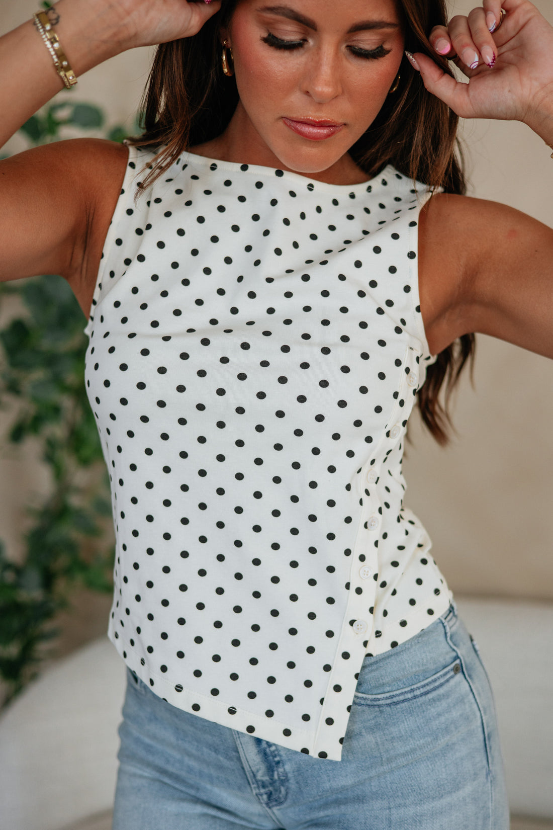 Pierra Polka Dot Top