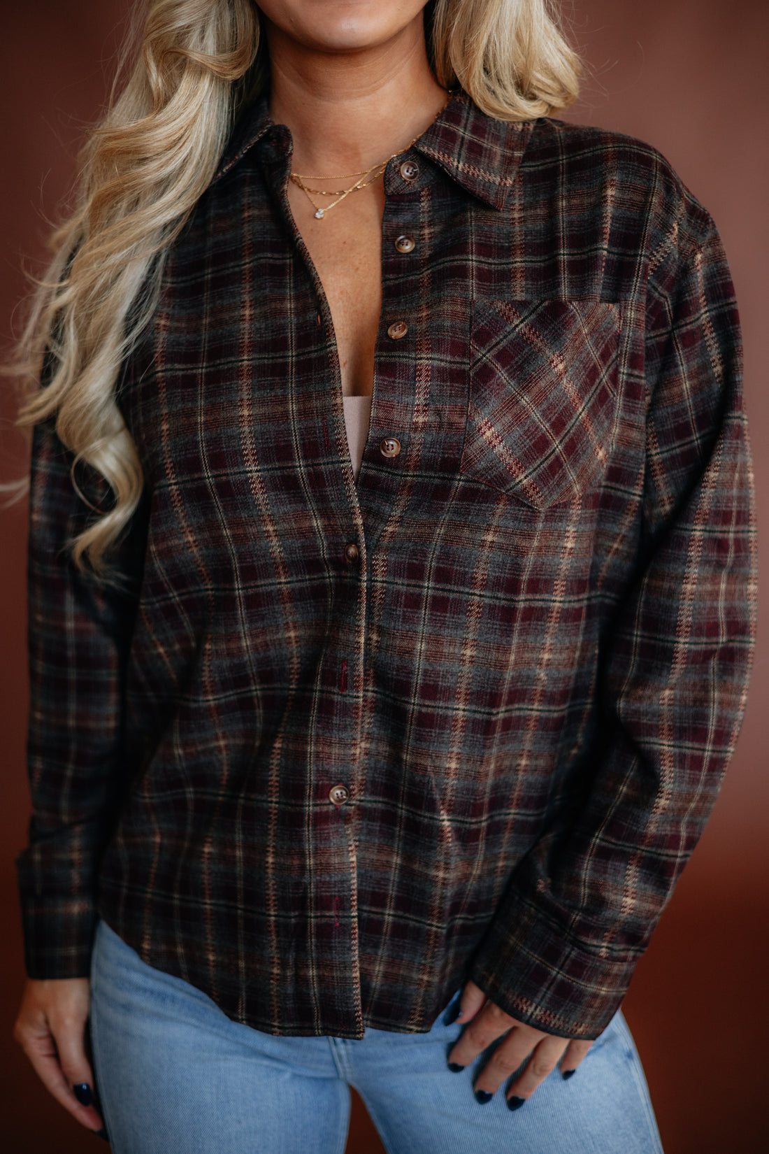 Kordell Flannel Top