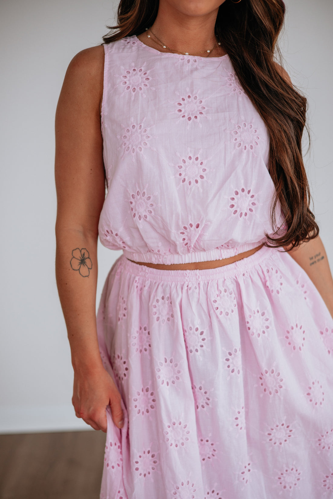 Eveline Eyelet Top
