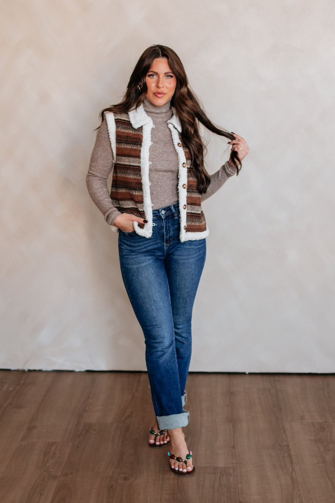 Tamryn Shearling Vest