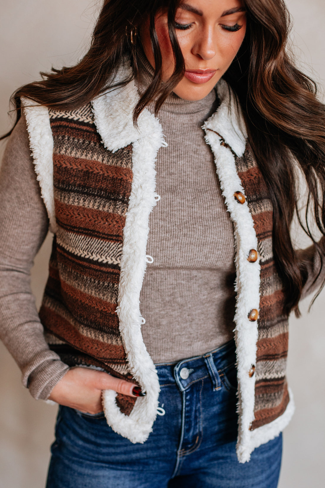 Tamryn Shearling Vest