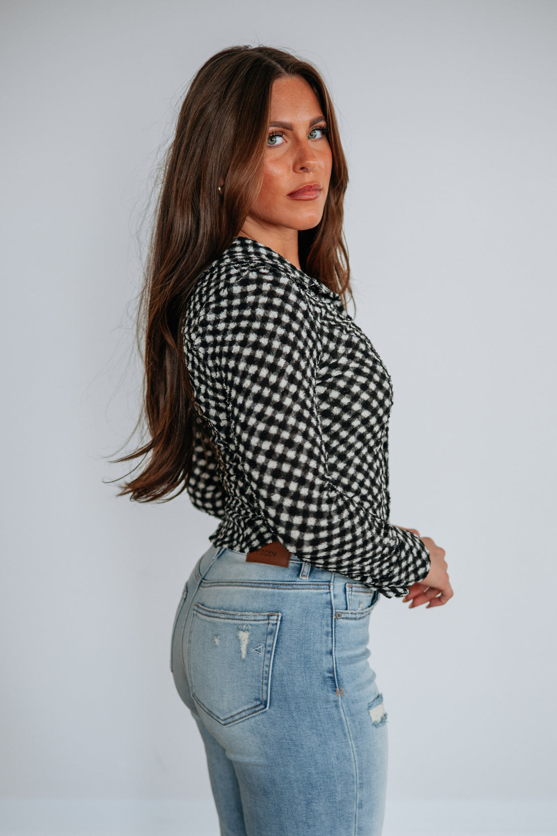 Corissa Gingham Top