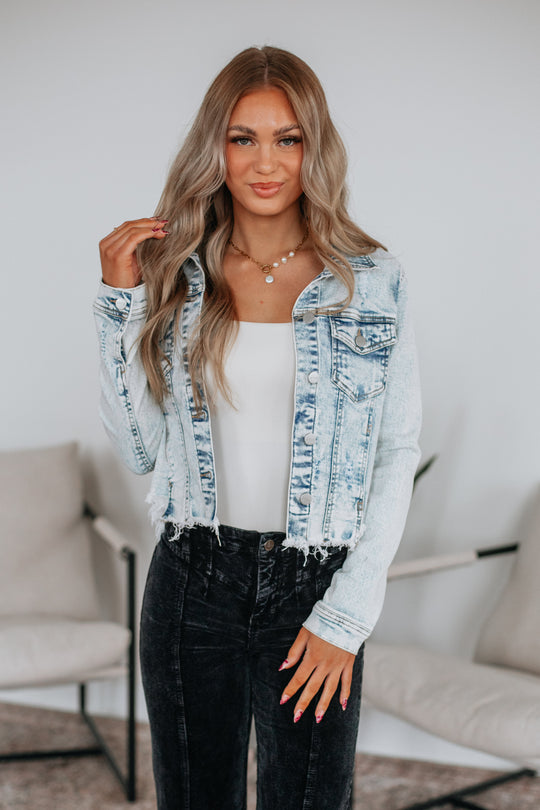 Gemma Risen Denim Jacket - Light Wash
