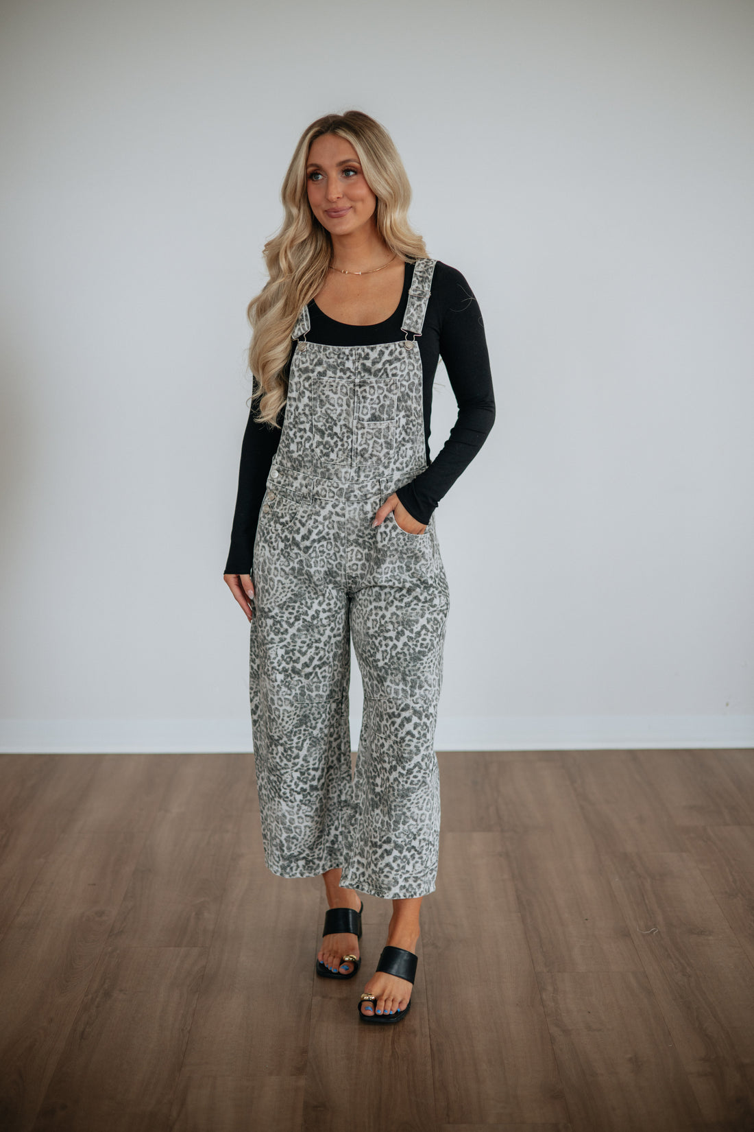 Taelor Leopard Overalls