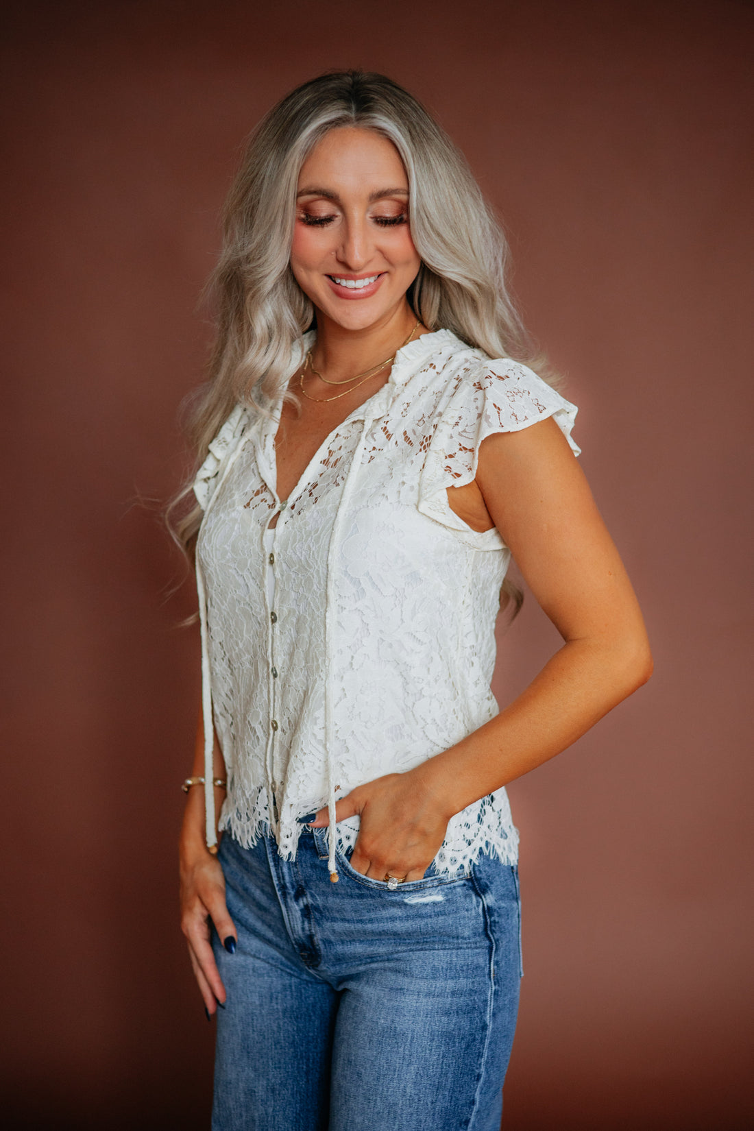 Malerie Lace Top