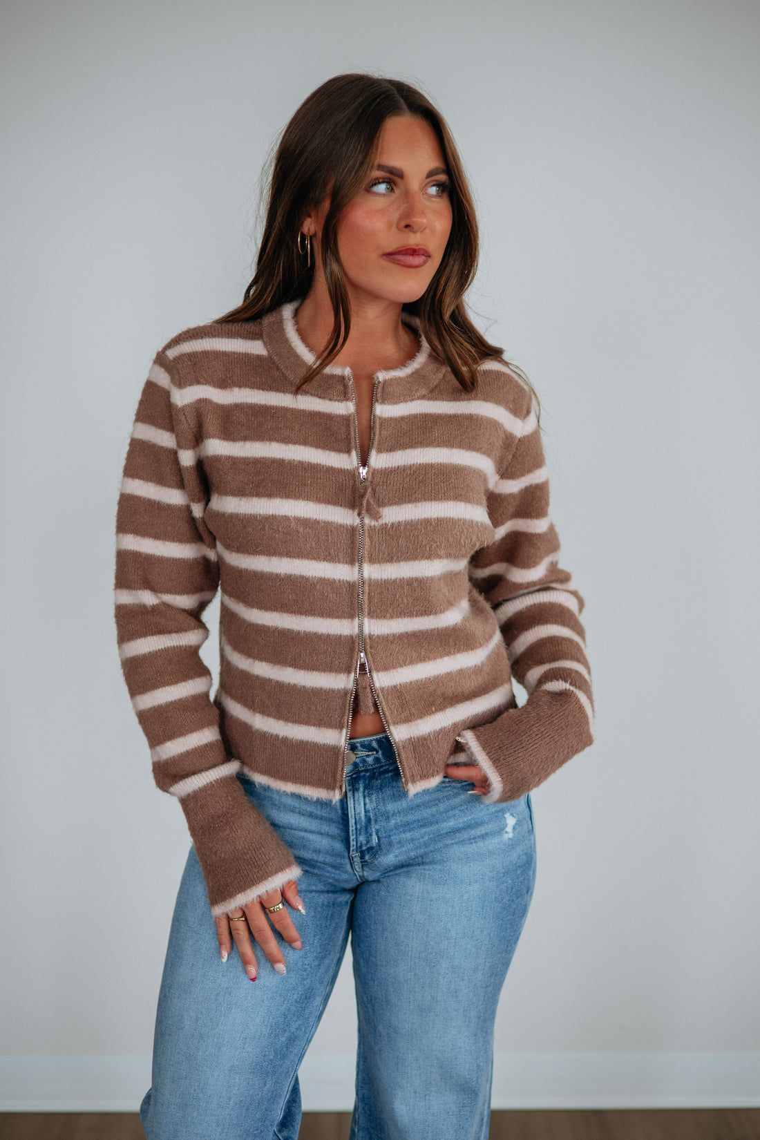 Monroe Striped Cardigan