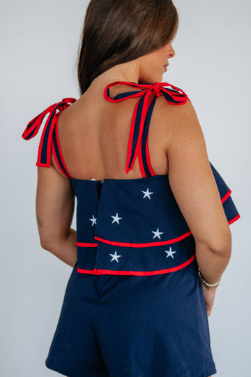 America the Beautiful Romper