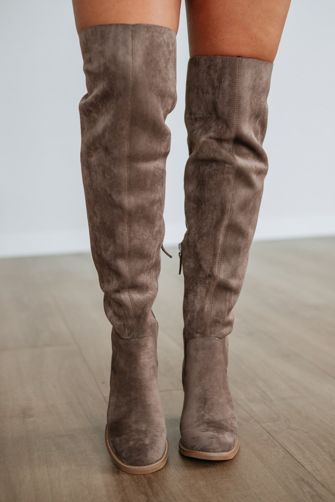Addressing The Rumors Boots - Dark Taupe