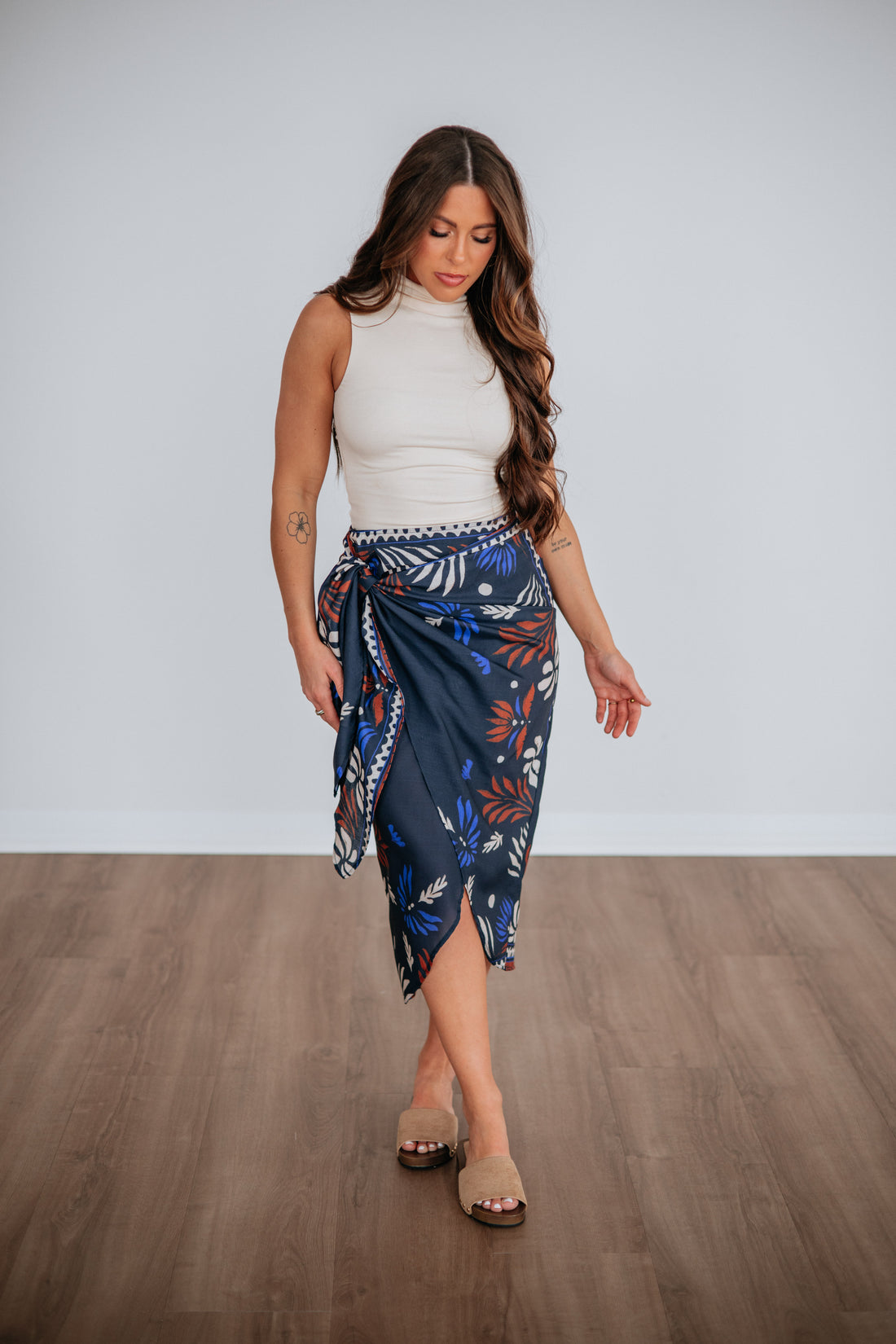 Botanical Breeze Wrap Skirt