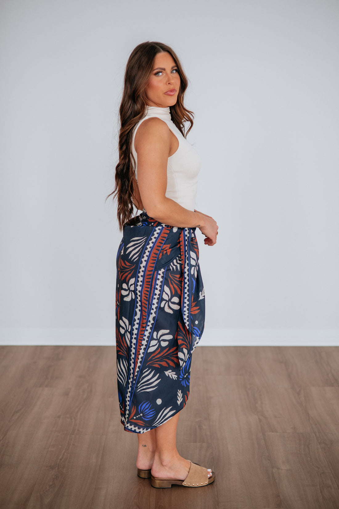Botanical Breeze Wrap Skirt