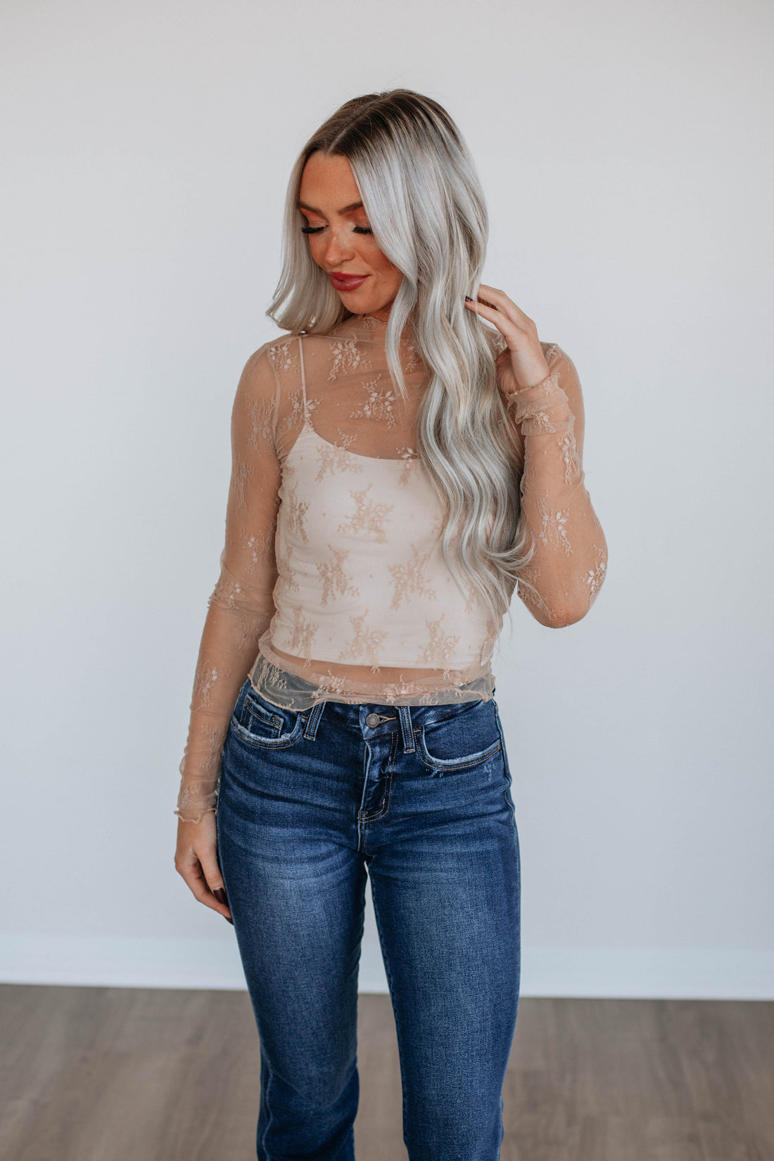 Asa Lace Top - Beige