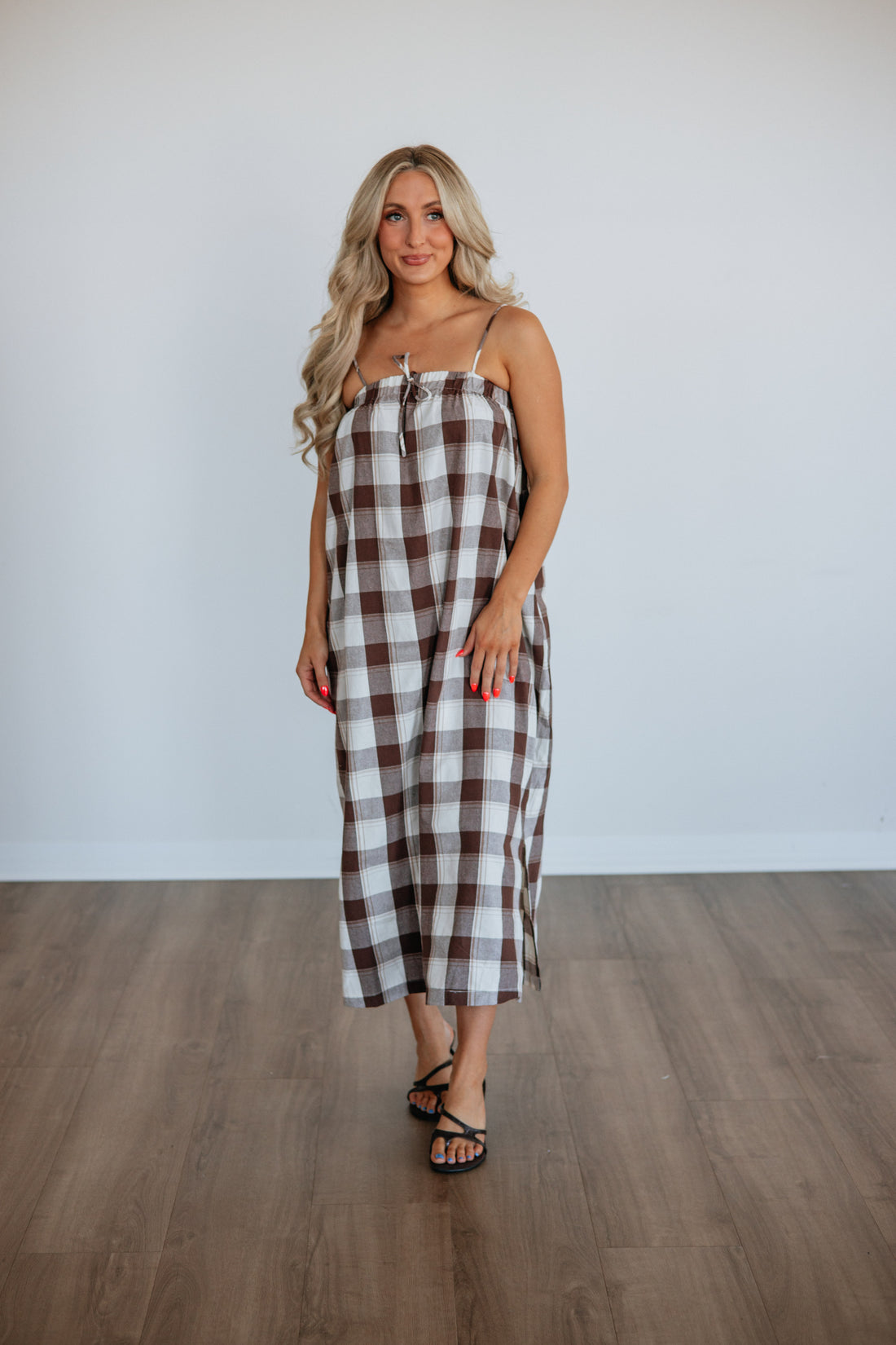 Jalene Gingham Dress