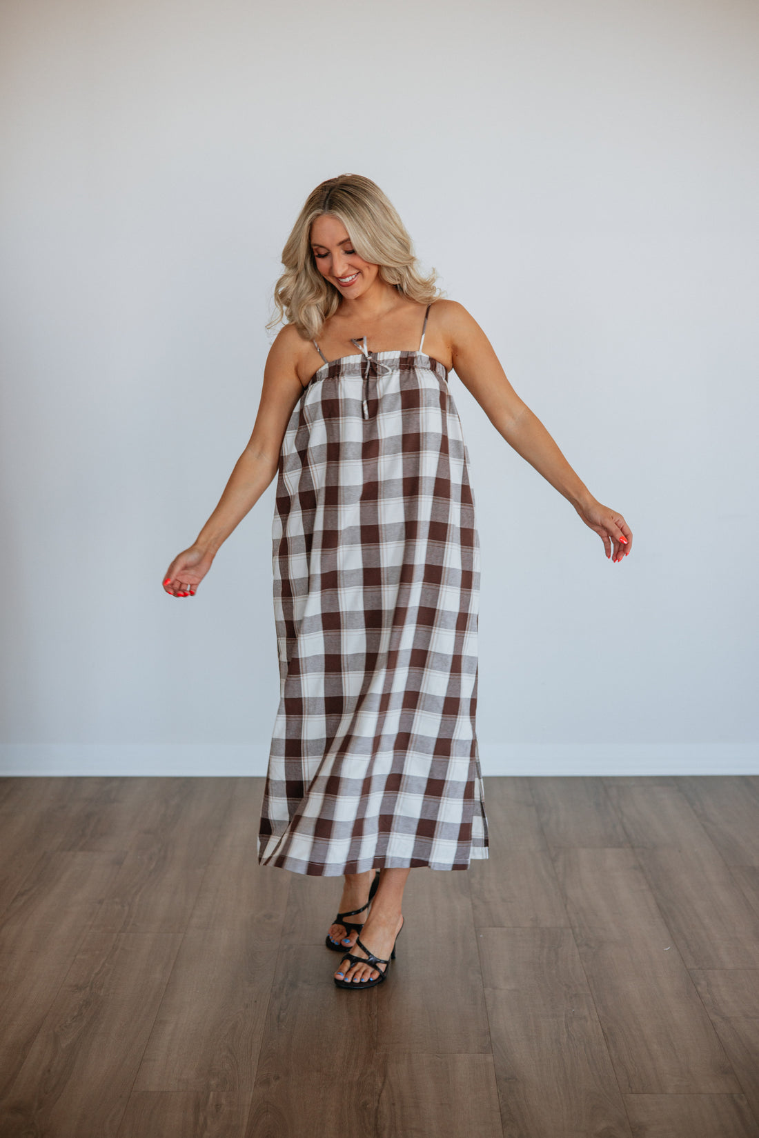 Jalene Gingham Dress