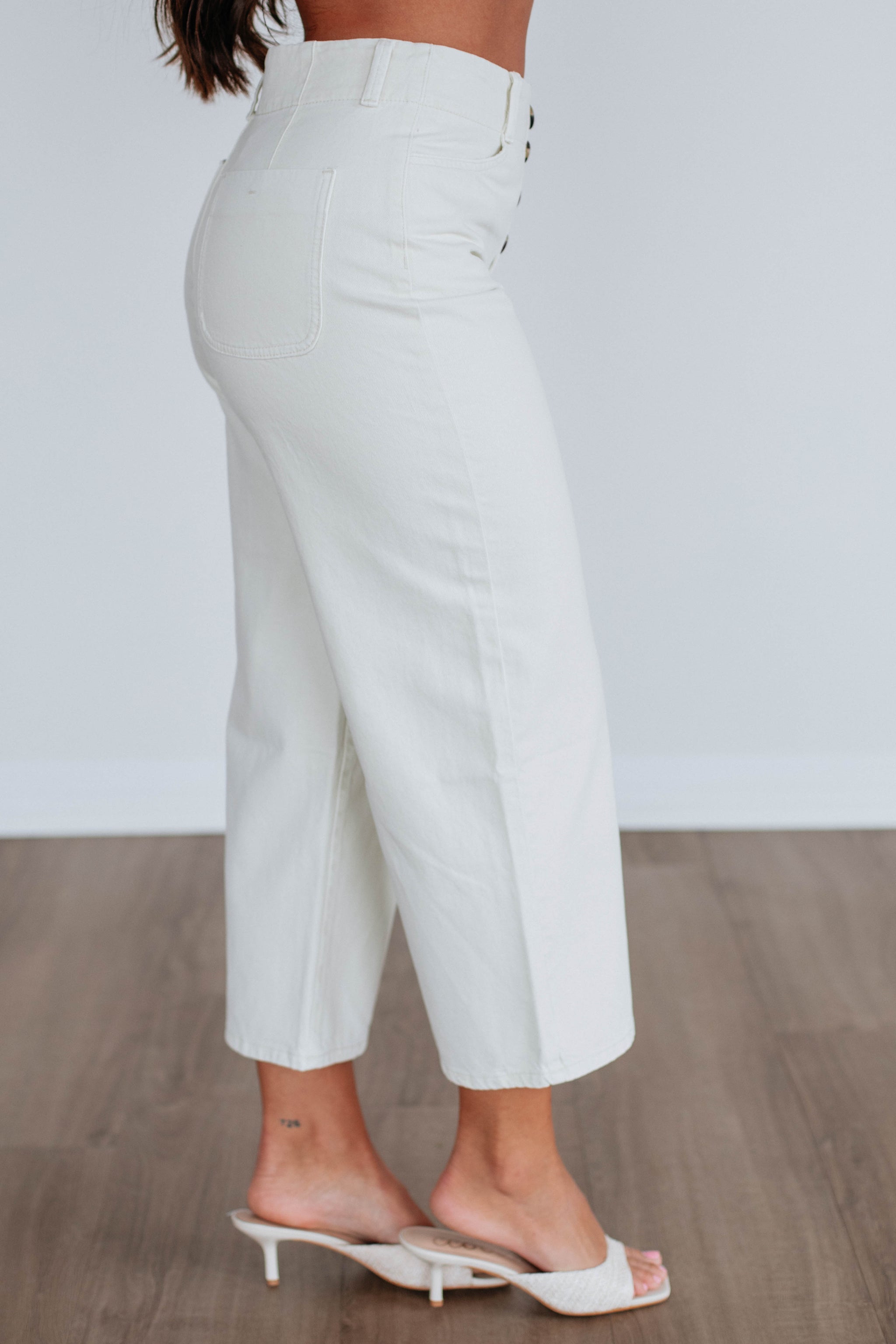 Blithe Wide Leg Pants - Ecru