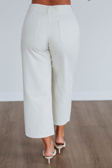 Blithe Wide Leg Pants - Ecru