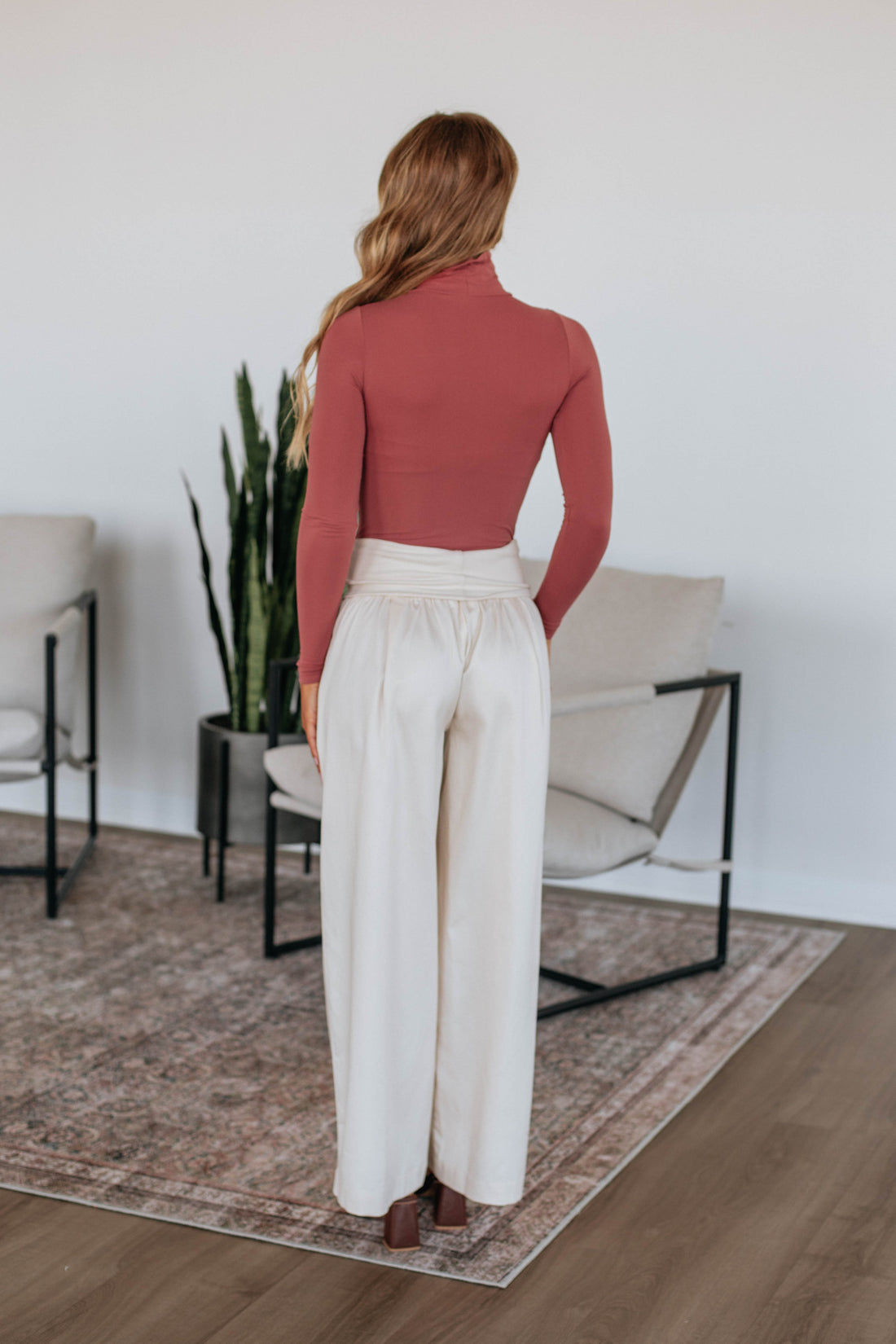 Haylo Wide Leg Pants - Cream