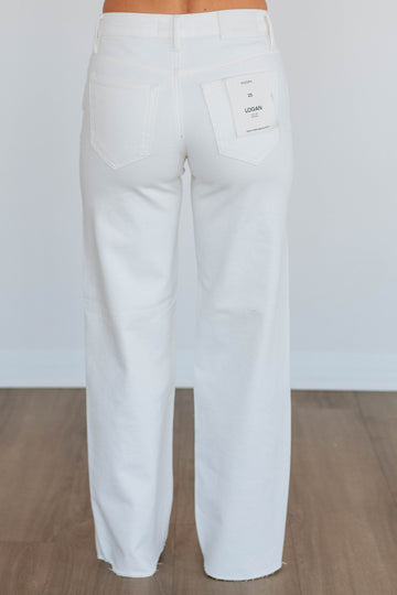 Logan Hidden Jeans - Ivory