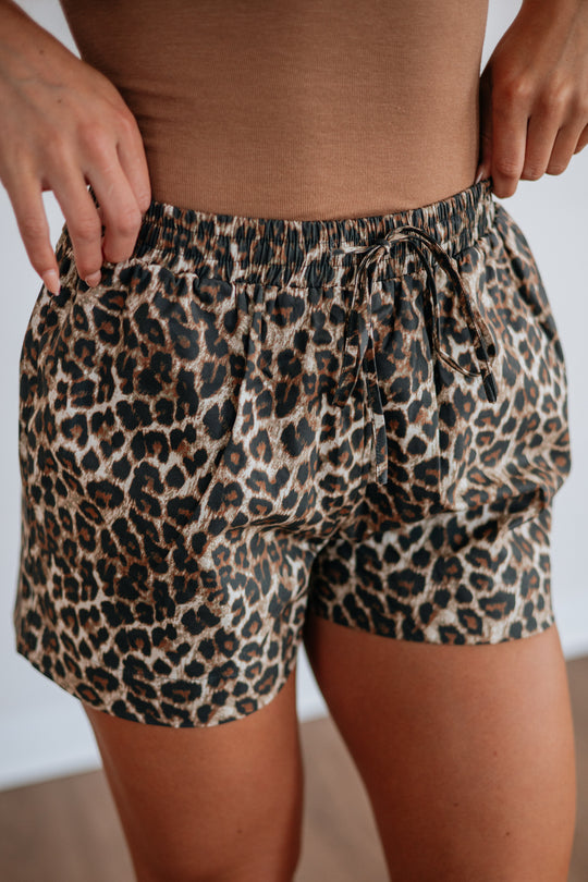 Tesha Leopard Shorts