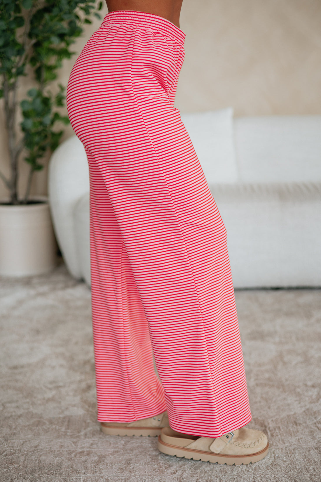 Cayla Striped Pants - Bubblegum Mix