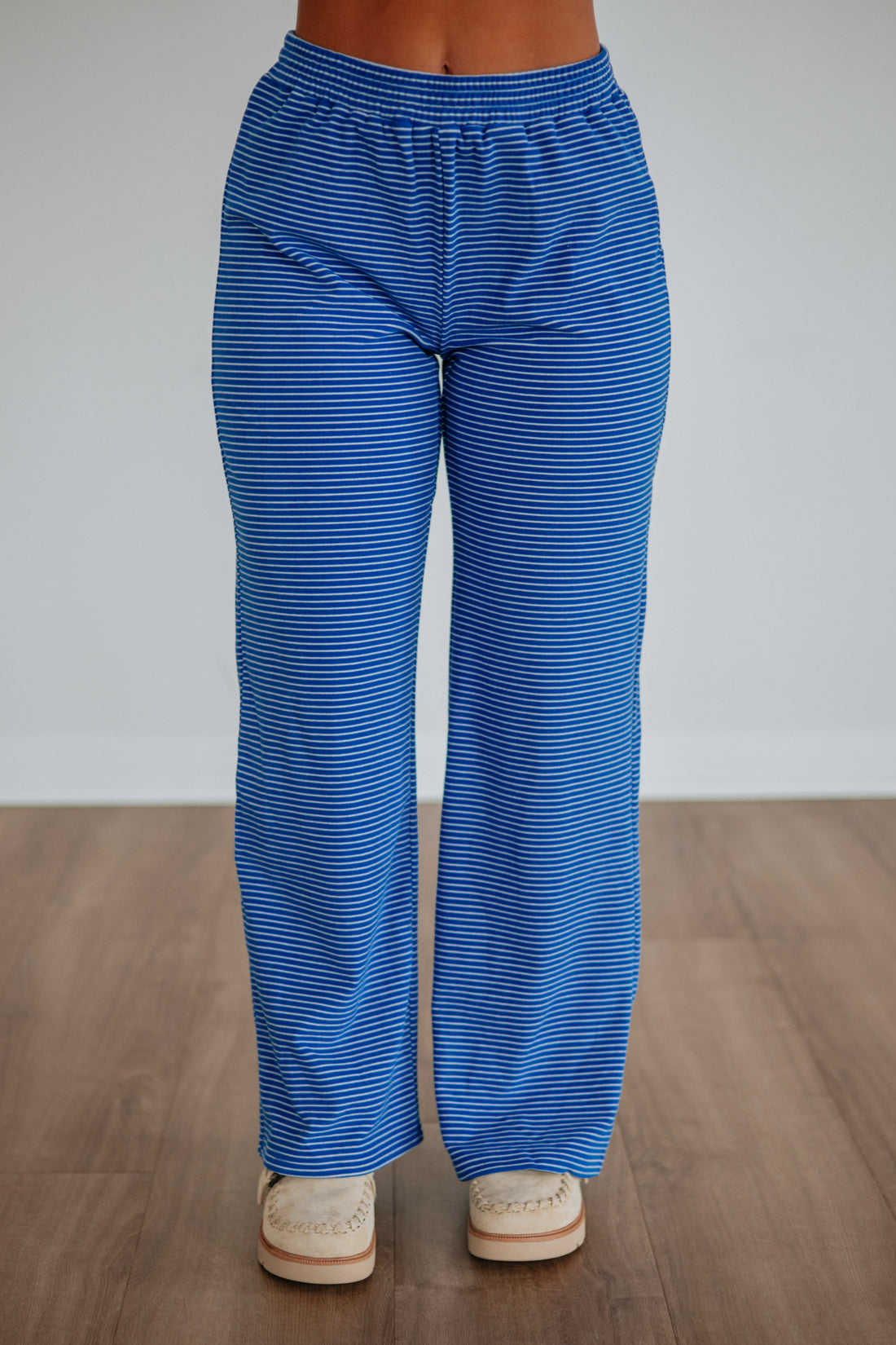 Cayla Striped Pants - Cobalt Mix