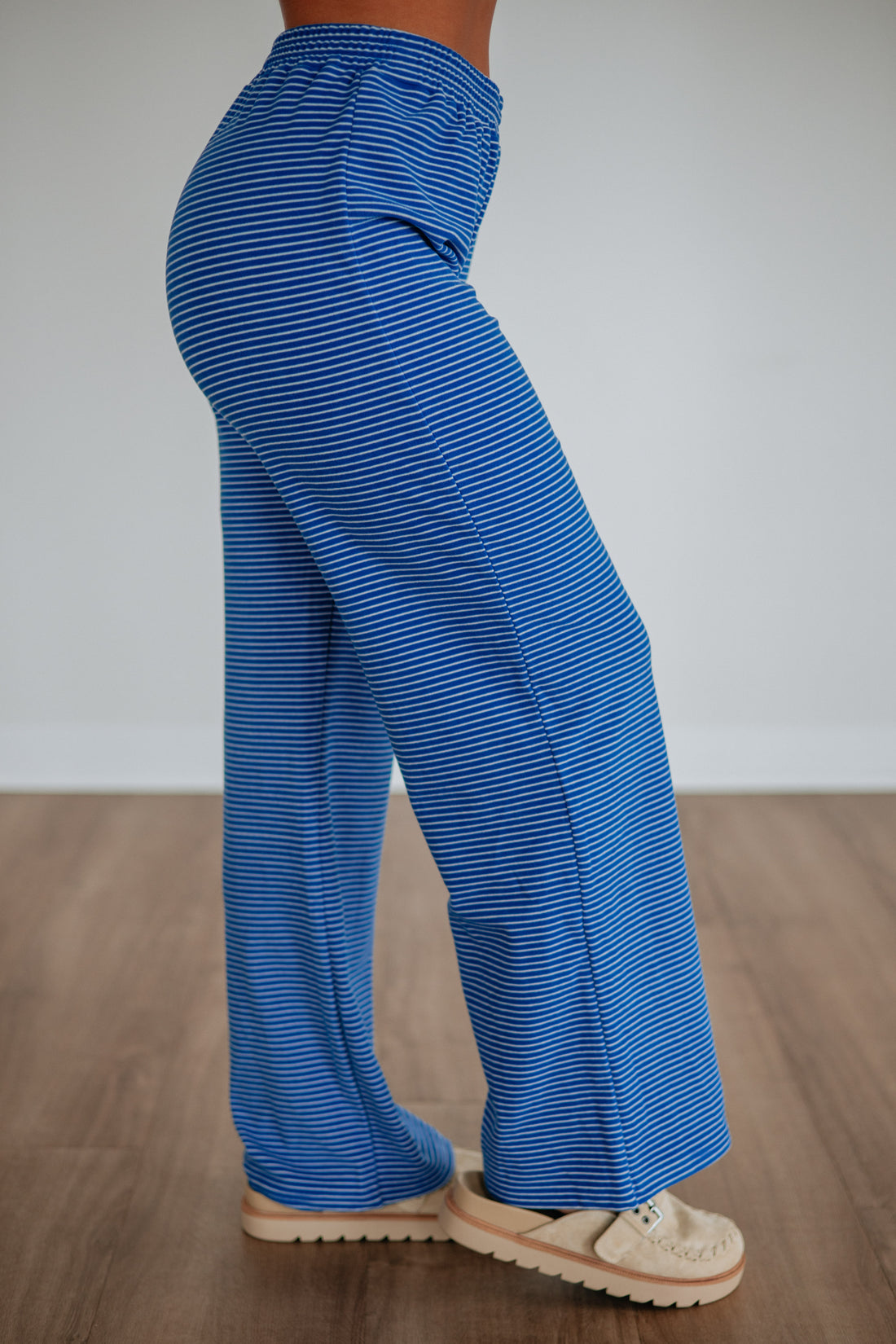 Cayla Striped Pants - Cobalt Mix