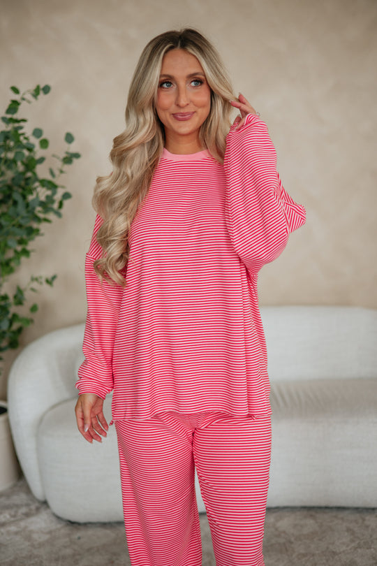 Cayla Striped Top - Bubblegum Mix