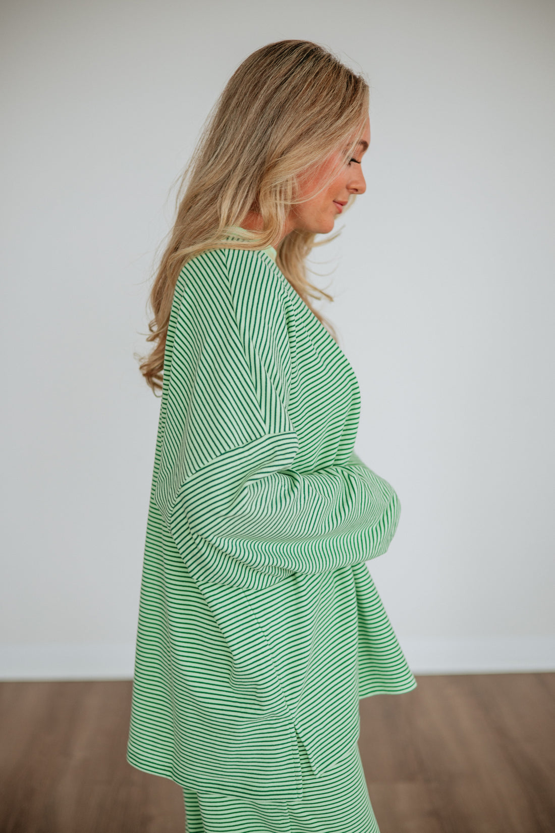 Cayla Striped Top - Key Lime Mix