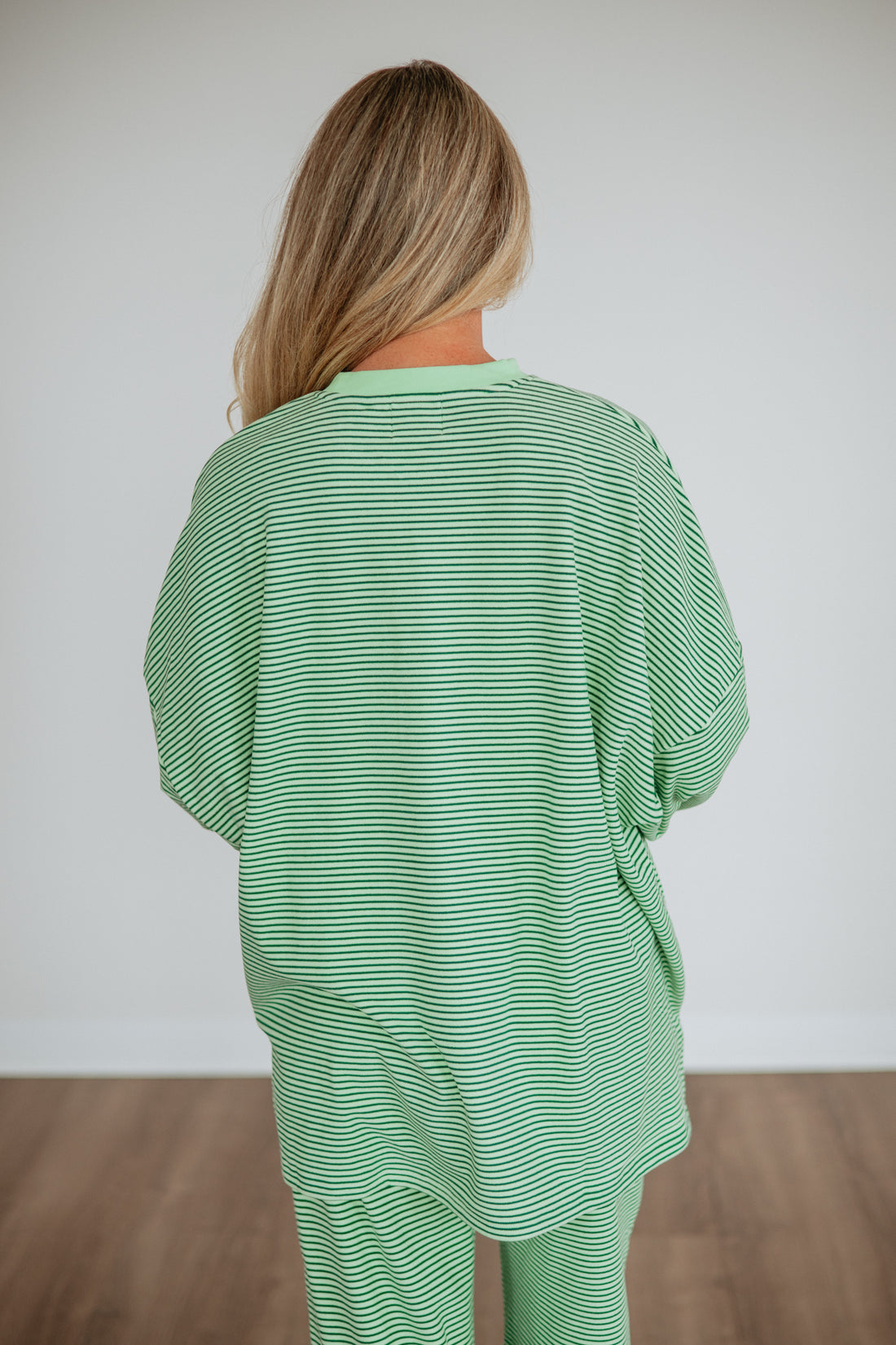 Cayla Striped Top - Key Lime Mix