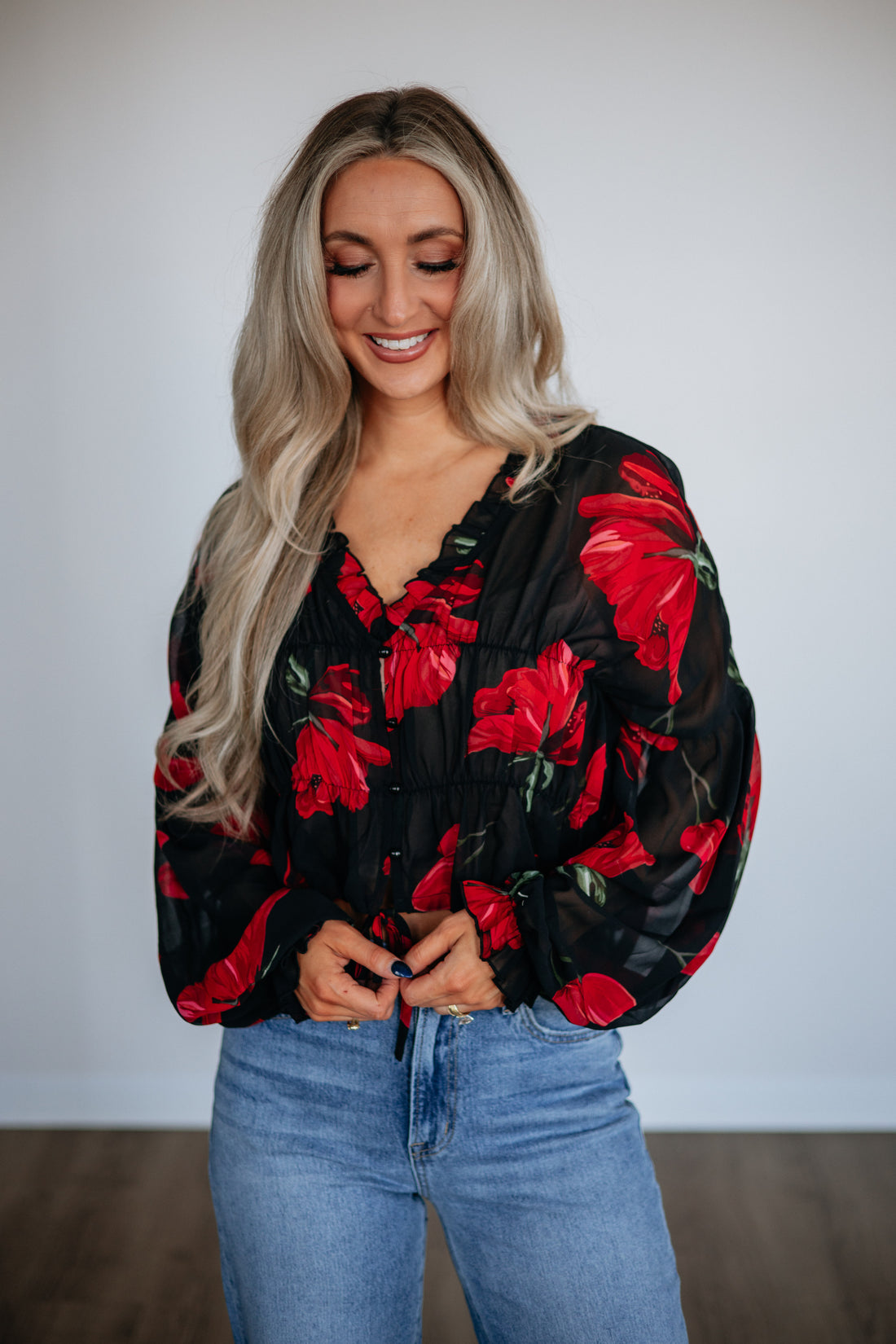 Nadalia Floral Blouse