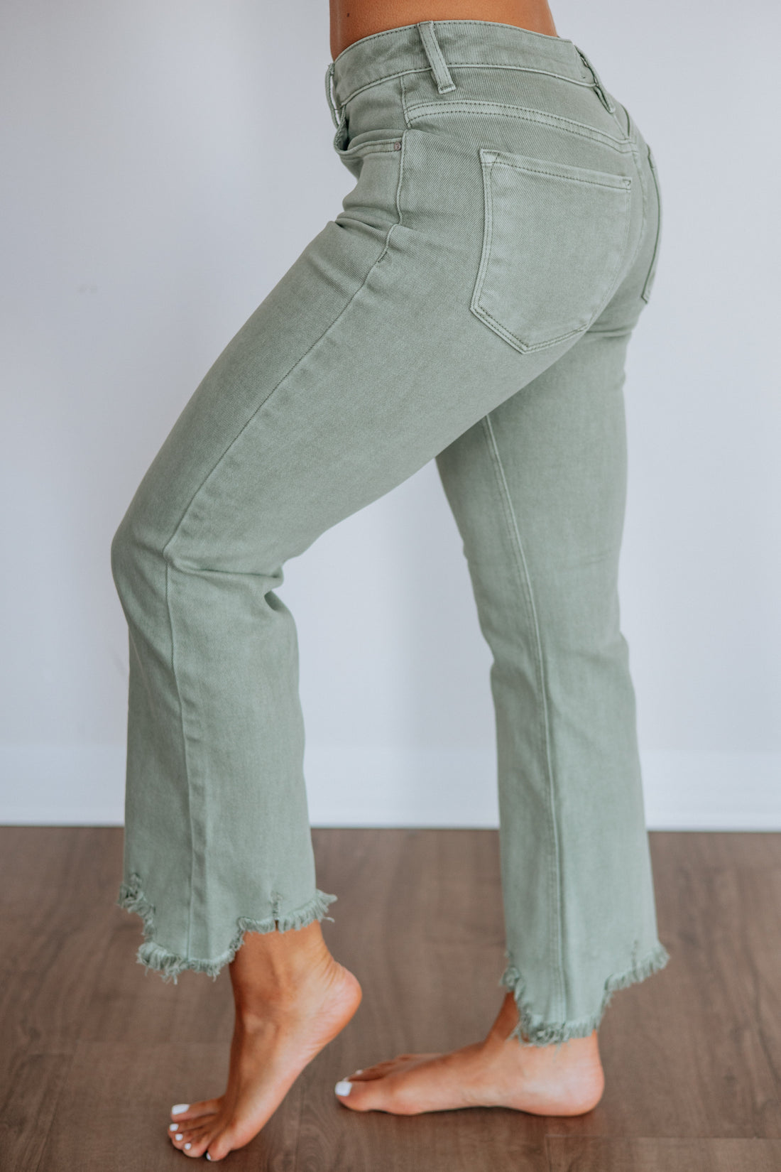 Neona Risen Jeans - Olive