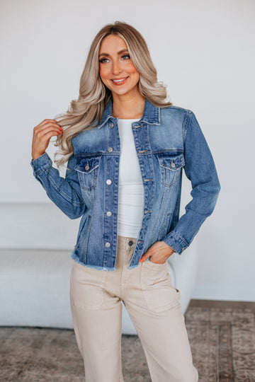 Hugo Mica Denim Jacket - Medium Wash
