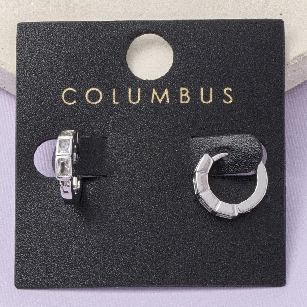 Diya Huggie Hoop Earrings