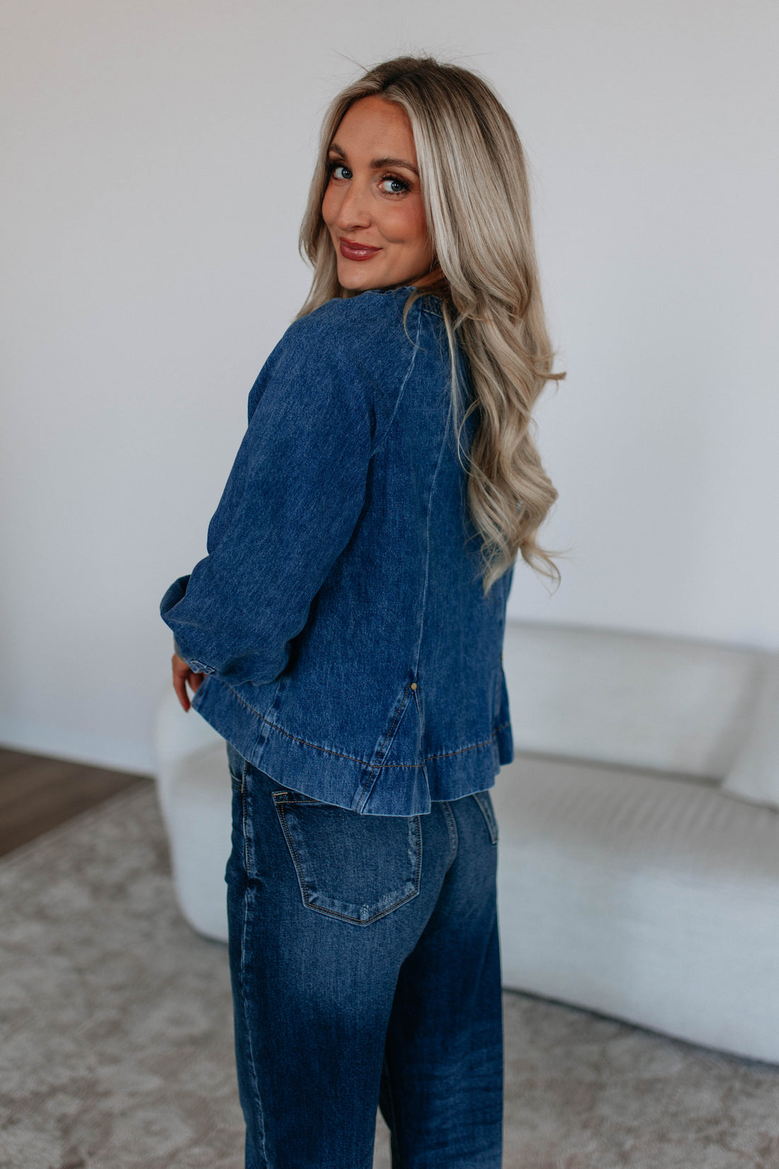 Eliane Denim Top