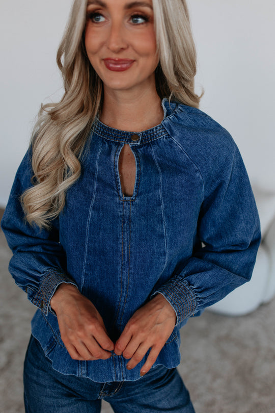 Eliane Denim Top