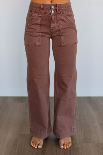 Bennett Mica Jeans - Cocoa