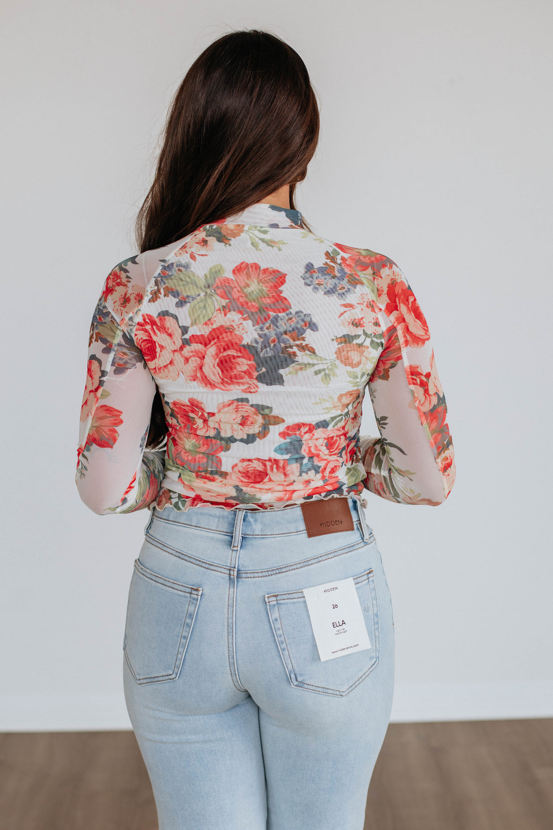 Eris Floral Mesh Top